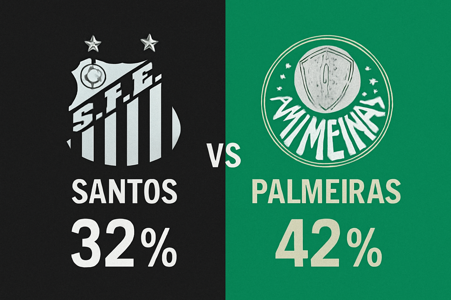 Pronóstico Santos vs Palmeiras - Brasileirão Serie A (15/11/2025)