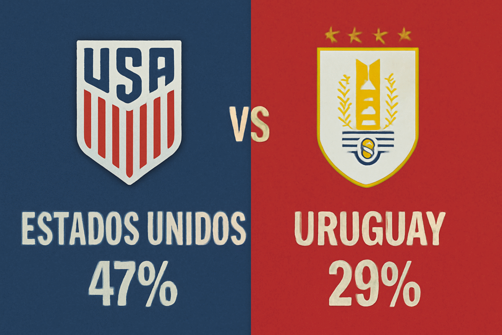 Pronóstico Estados Unidos vs Uruguay - Amistoso Internacional (18/11/2025) 34 Pronóstico Estados Unidos vs Uruguay - Amistoso Internacional (18/11/2025)