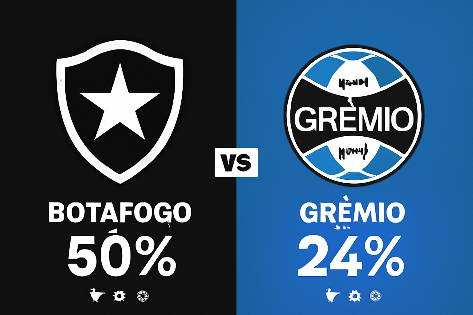 Pronóstico Botafogo vs Gremio - Brasileirao Serie A (22/11/2025)