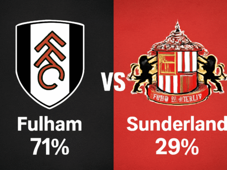 Pronóstico Fulham vs Sunderland – Premier League (22/11/2025)