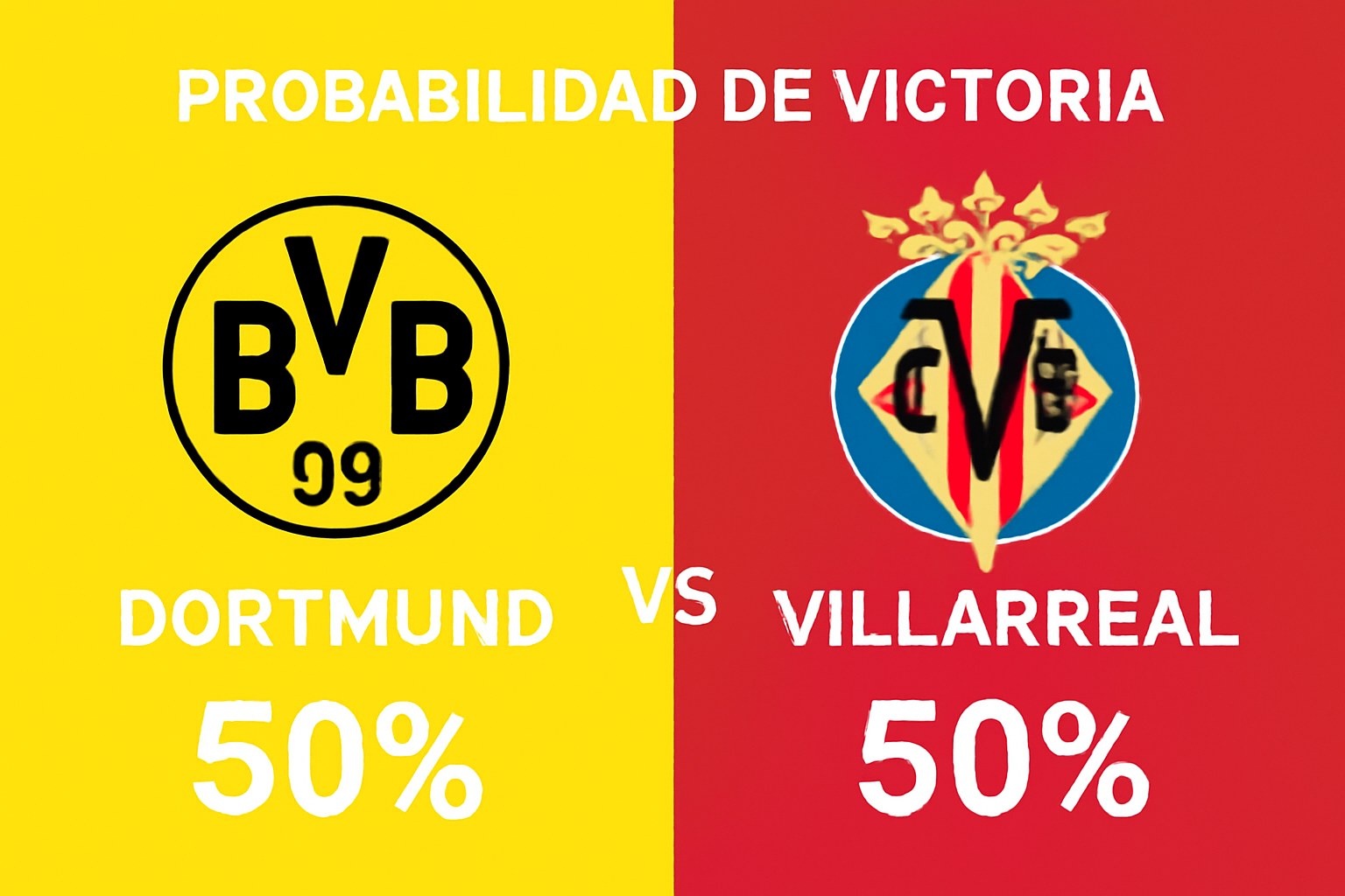 Pronóstico Borussia Dortmund vs Villarreal - Champions League (25/11/2025)