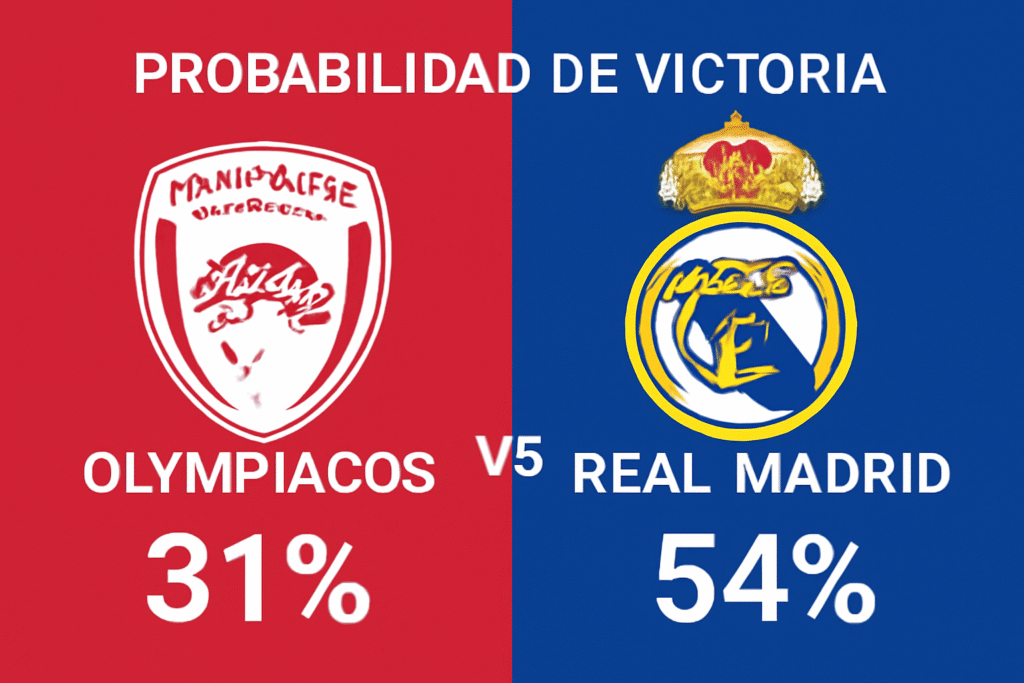 Pronóstico Olympiacos vs Real Madrid - Champions League (26/11/2025)