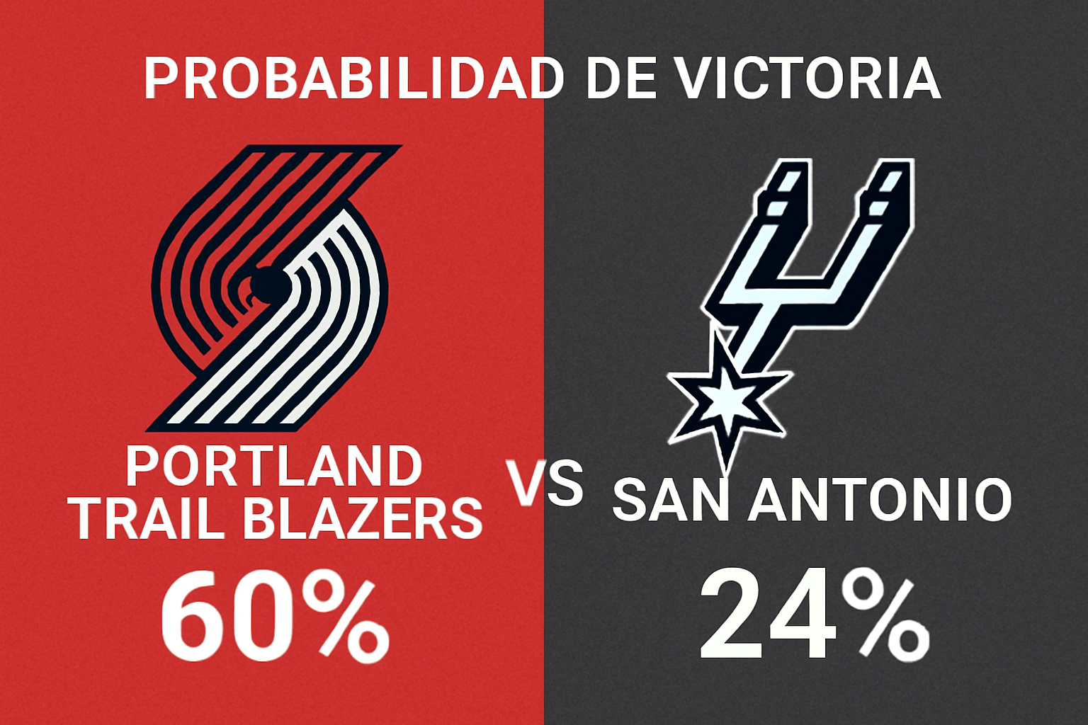 Portland Trail Blazers x San Antonio Spurs – Palpites NBA 26/11/2025 34 Palpite Portland Trail Blazers x San Antonio Spurs – NBA 26/11/2025