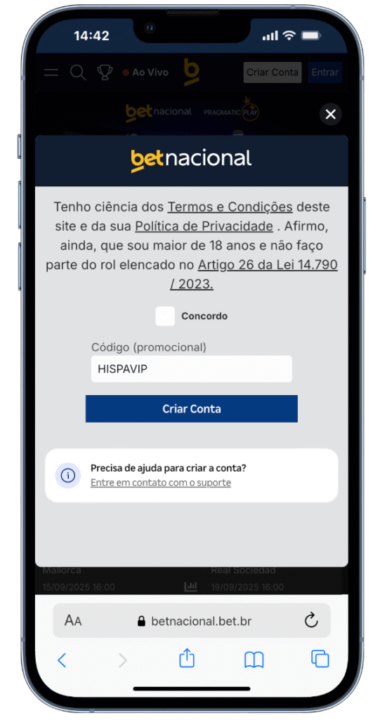 cadastro na betnacional