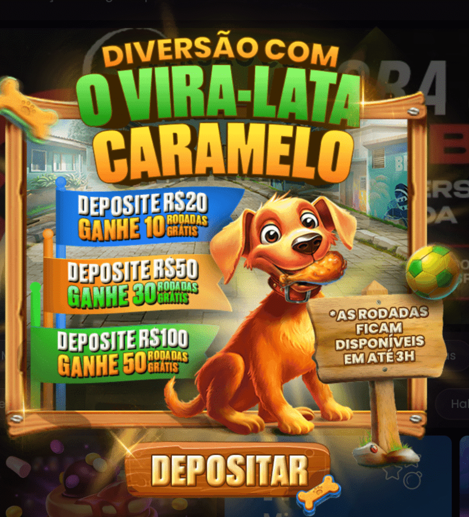 rodadas grátis Onabet no Vira Lata Caramelo