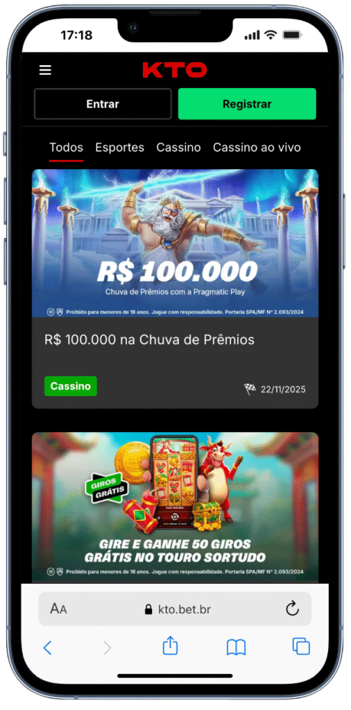 passo a passo para fazer o cadastro na kto