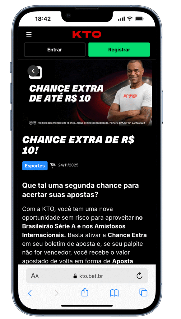 como funciona a chance extra na kto