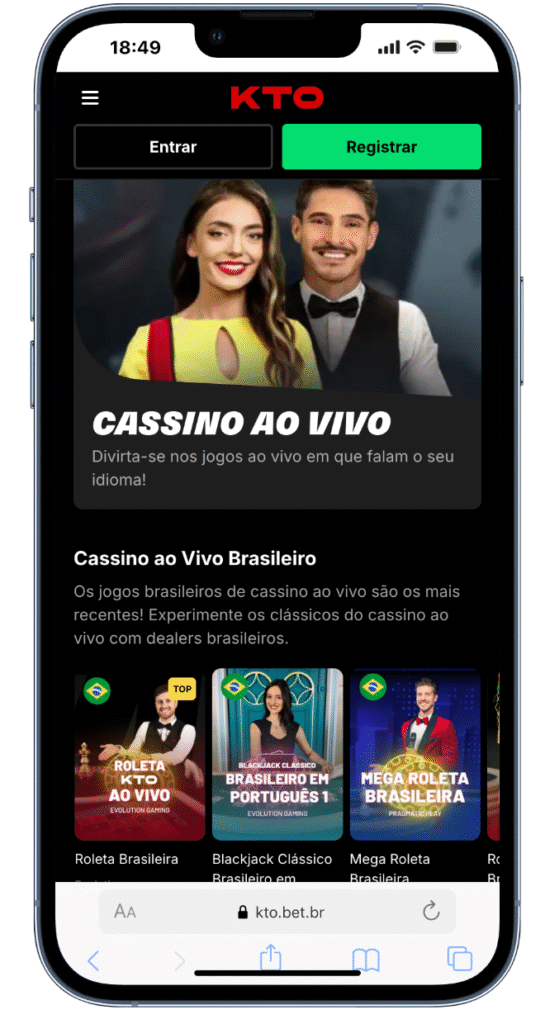 como funciona o cassino ao vivo kto