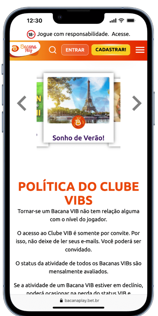plataforma de cassino online: Bacana Play conta com melhor clube VIP