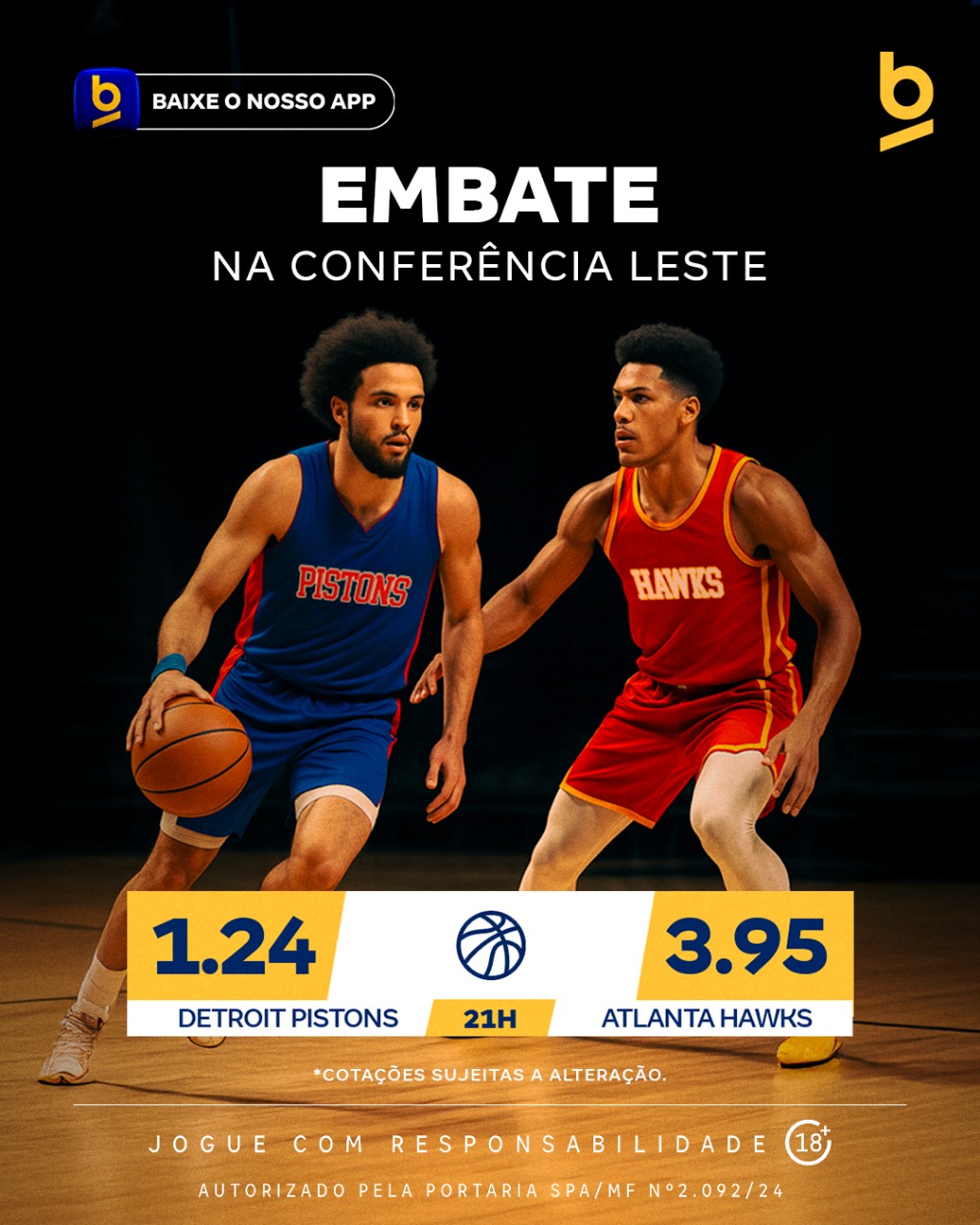 super odds betnacional pistons x hawks