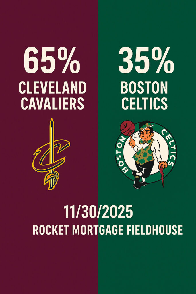 Pronóstico Cleveland Cavaliers vs Boston Celtics – NBA 30/11/2025