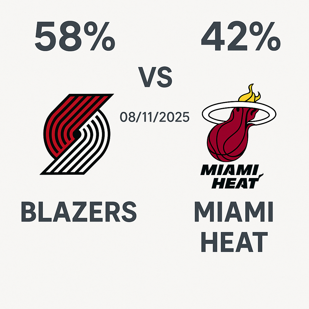 Pronóstico Miami Heat vs Portland Trail Blazers – NBA 08/11/2025 34 Pronóstico Miami Heat vs Portland Trail Blazers – NBA 08/11/2025