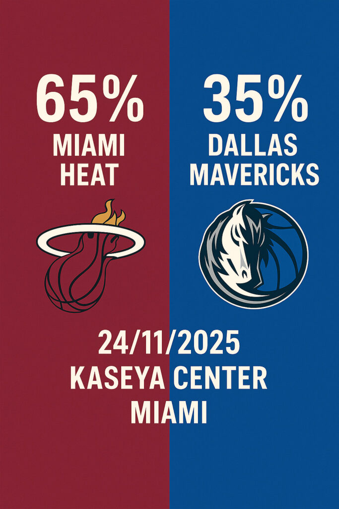 Pronóstico Miami Heat vs Dallas Mavericks – NBA 24/11/2025