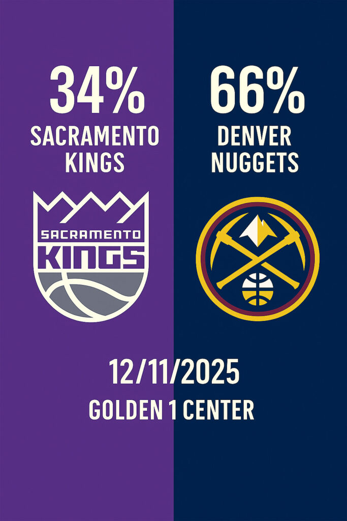 Pronóstico Sacramento Kings vs Denver Nuggets – NBA 12/11/2025