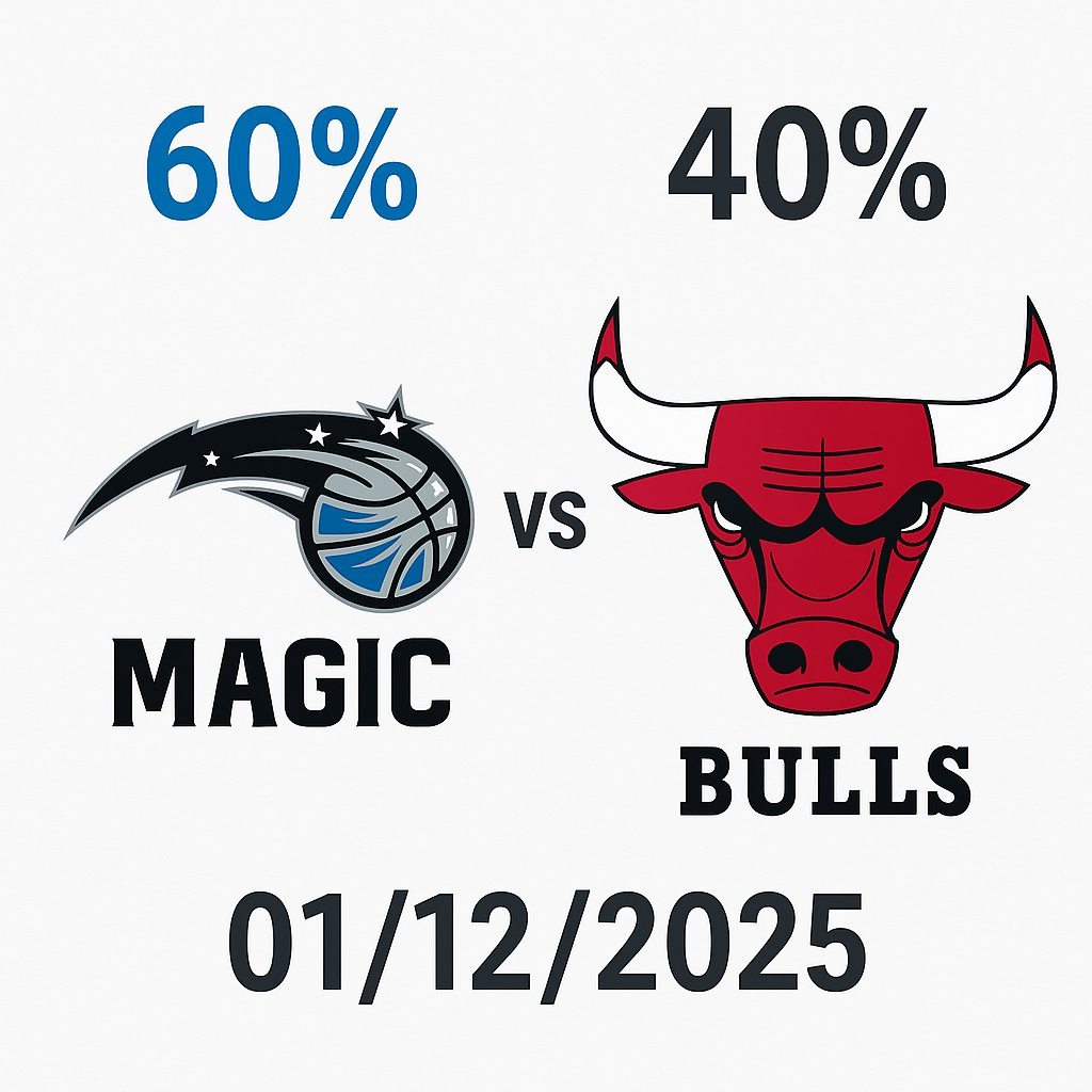 Pronóstico Orlando Magic vs Chicago Bulls – NBA 01/12/2025