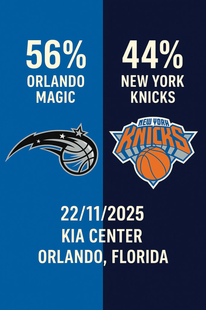 Pronóstico Orlando Magic vs New York Knicks – NBA 22/11/2025