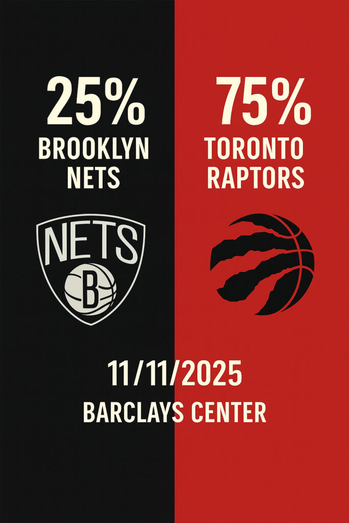 Pronóstico Brooklyn Nets vs Toronto Raptors - NBA 11/11/2025 34 Pronóstico Brooklyn Nets vs Toronto Raptors – NBA 11/11/2025