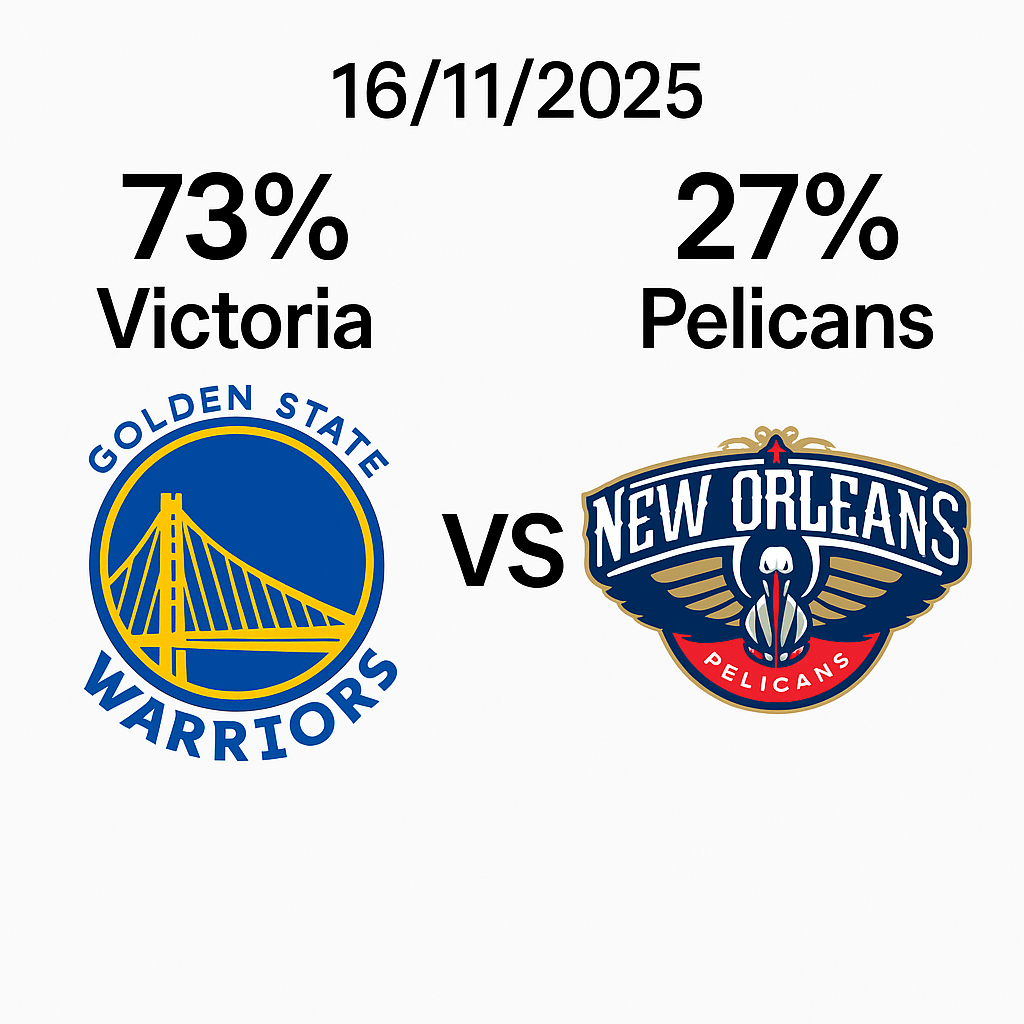 Pronóstico New Orleans Pelicans vs Golden State Warriors – NBA 16/11/2025