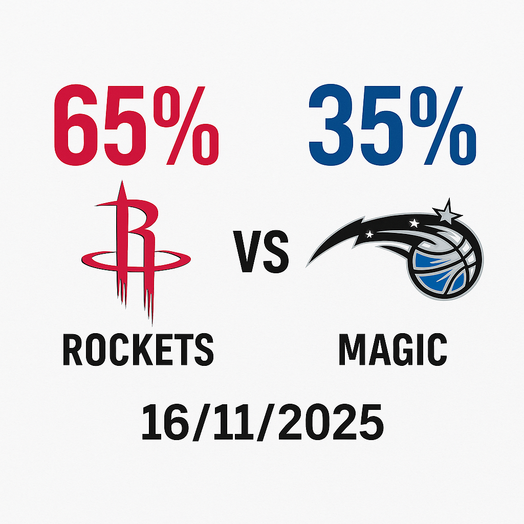 Pronóstico Houston Rockets vs Orlando Magic – NBA 16/11/2025