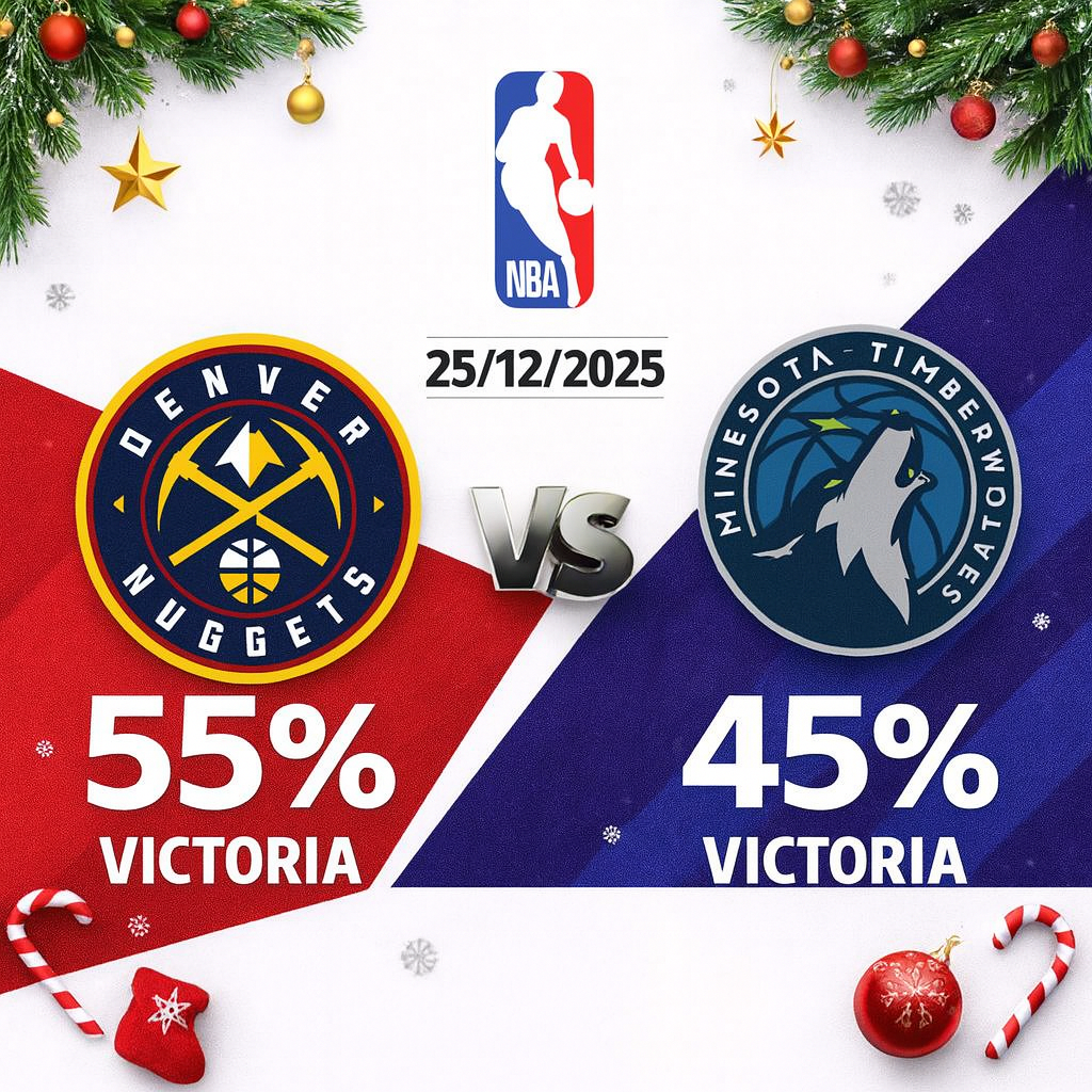 Pronóstico Denver Nuggets vs Minnesota Timberwolves – NBA 25/12/2025