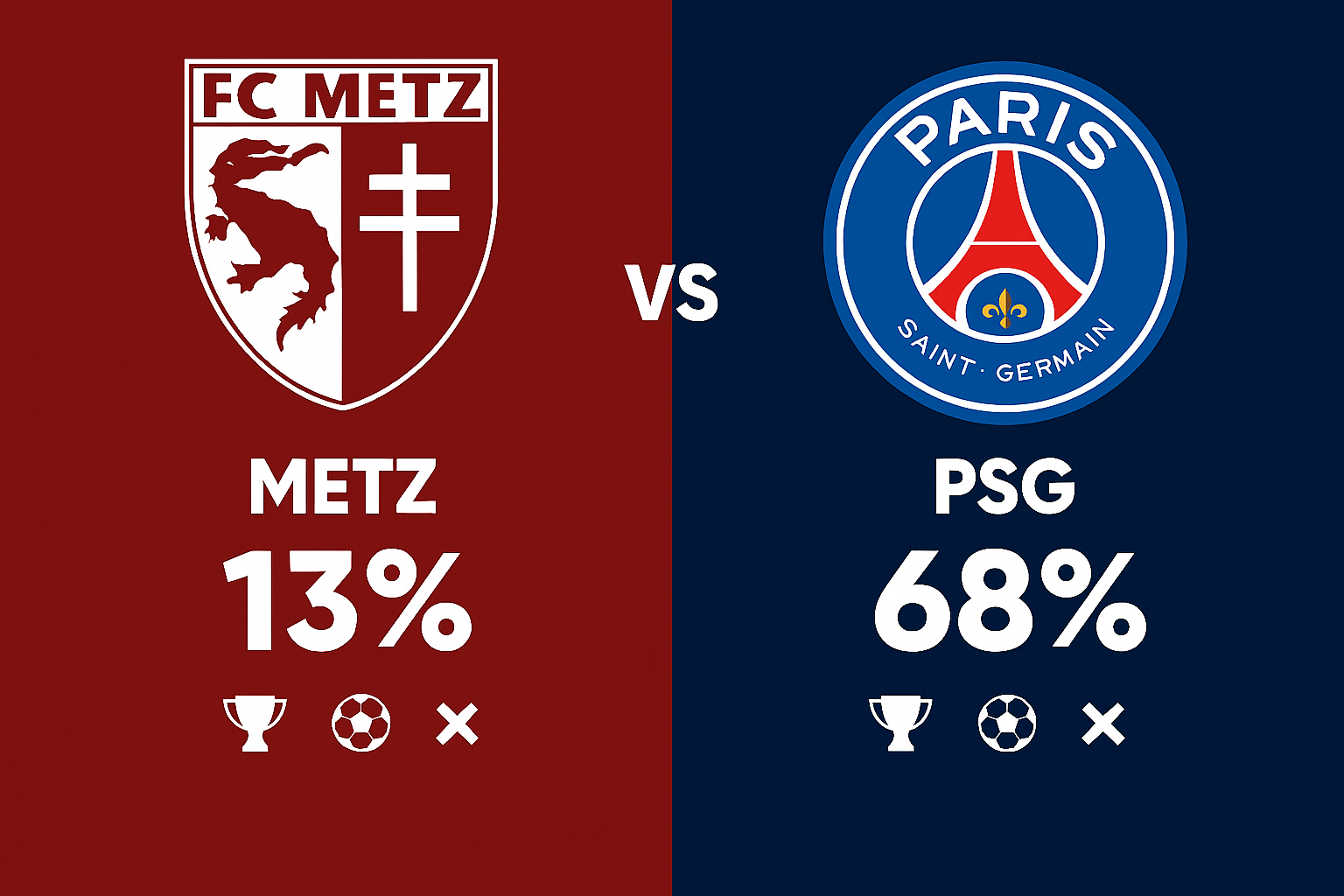 Pronóstico Metz vs PSG - Ligue 1 (13/12/2025)