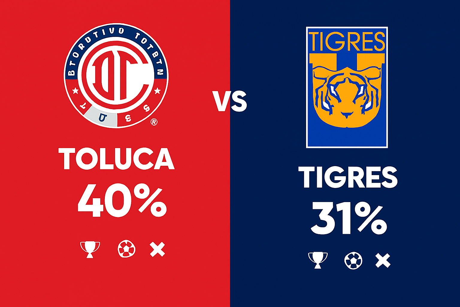 Pronóstico Toluca vs Tigres - Liga MX Final (14/12/2025)