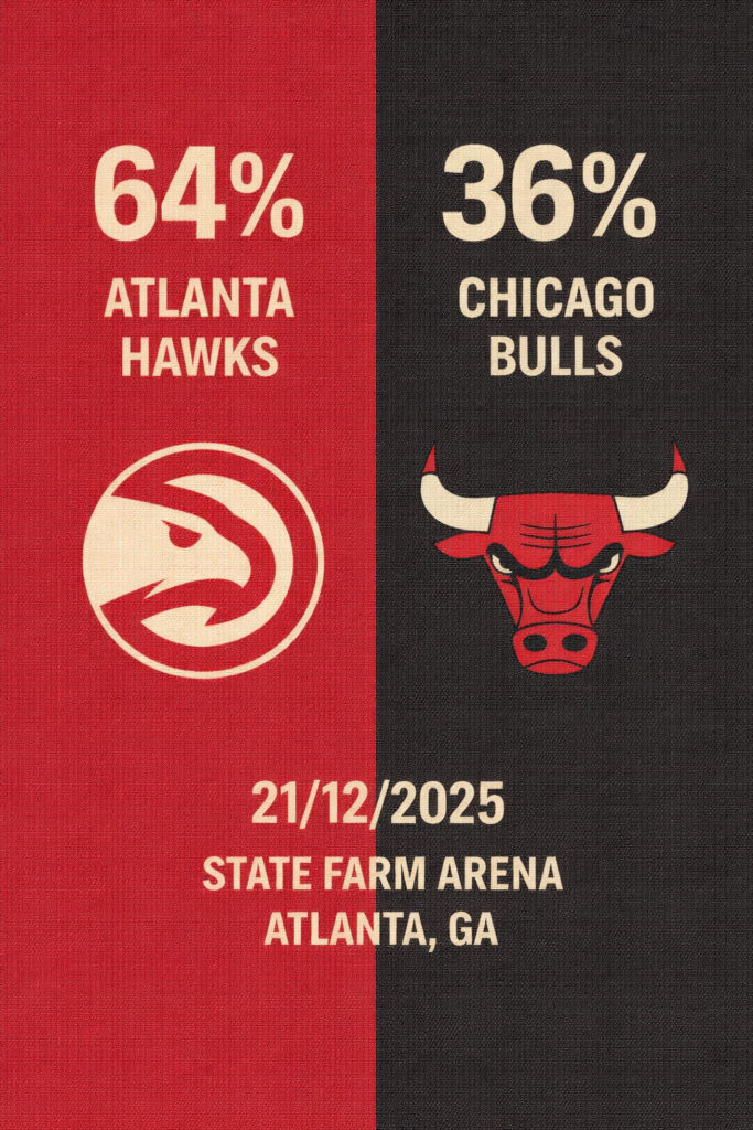 Pronóstico Atlanta Hawks vs Chicago Bulls - NBA 21/11/25 16 Pronóstico Atlanta Hawks vs Chicago Bulls – NBA 21/12/2025