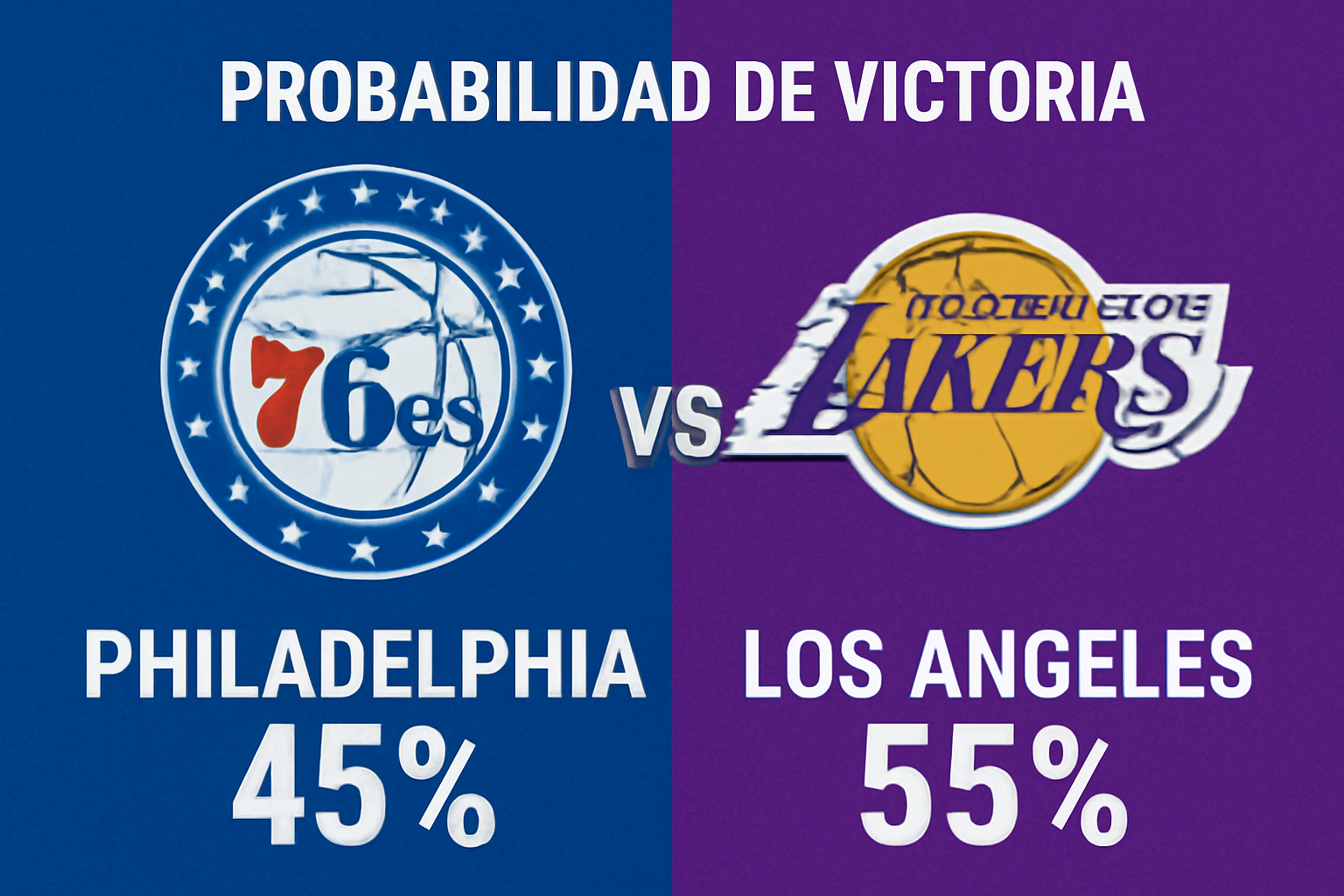 Pronóstico Philadelphia 76ers vs Los Angeles Lakers – NBA 07/12/25
