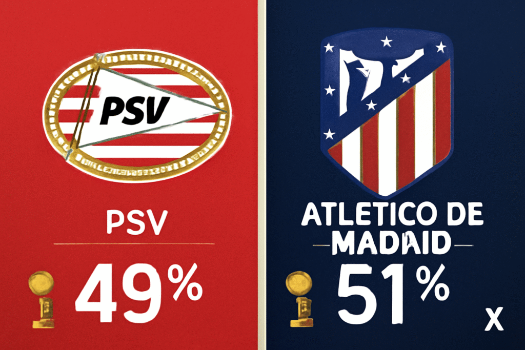 Pronóstico PSV vs Atlético de Madrid - Champions League (09/12/2025) 34 Pronóstico PSV vs Atlético de Madrid - Champions League (09/12/2025)