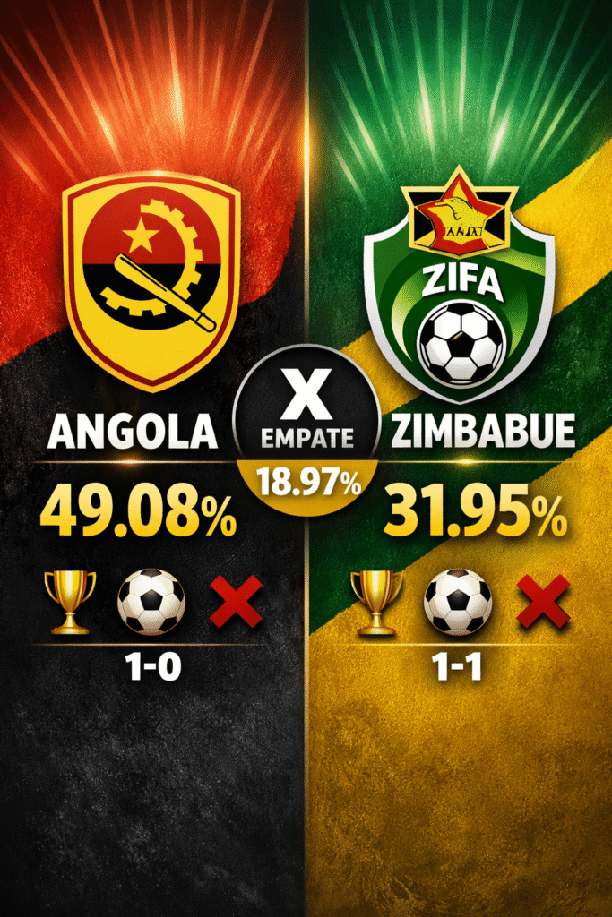 palpite Angola x Zimbabue: Copa Africana de Nações (26/12/25)
