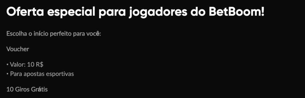 Plataforma com R$ 10 de bônus: Betboom