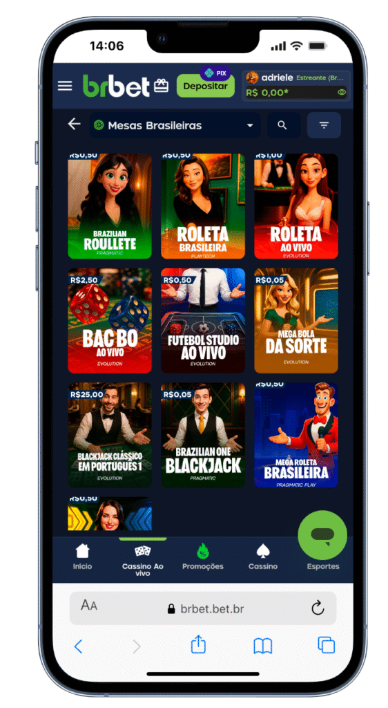 cassino ao vivo brbet
