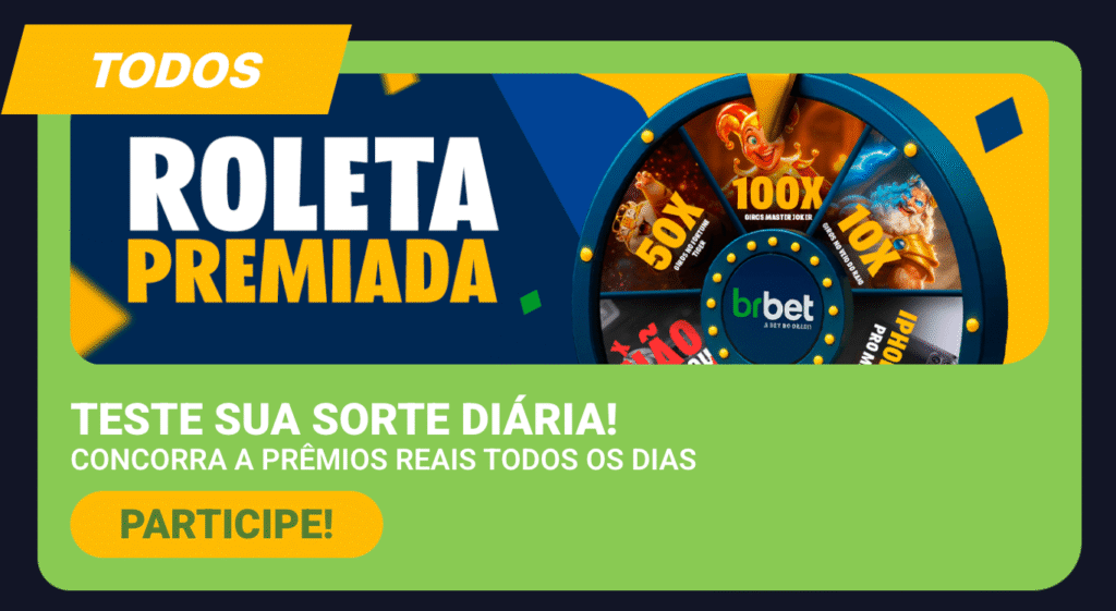 Brbet Bônus: Cashback Diário, Roleta Premiada, Super Odds e Promoções Ativas 12 bônus brbet: roleta premiada