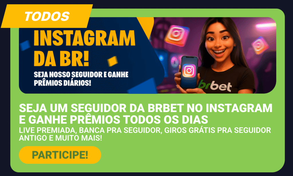 Brbet Bônus: Cashback Diário, Roleta Premiada, Super Odds e Promoções Ativas 17 bônus brbet: prêmios no Instagram e Telegram