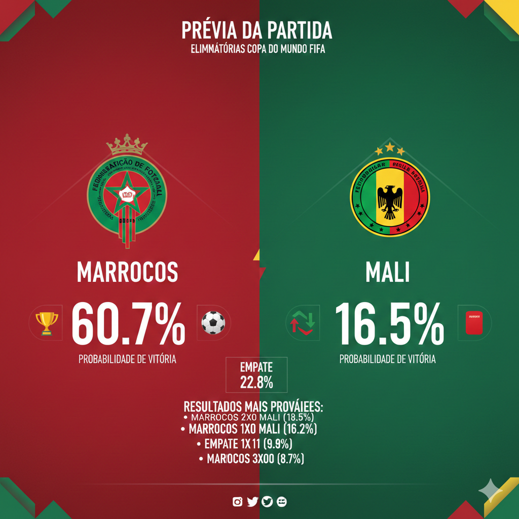 Palpite Marrocos x Mali - Copa Africana de Nações (26/12/25)