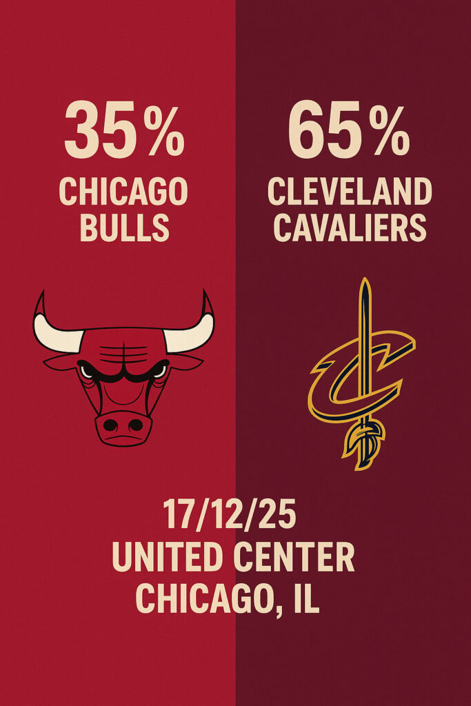 Pronóstico Chicago Bulls vs Cleveland Cavaliers – NBA 17/12/2025