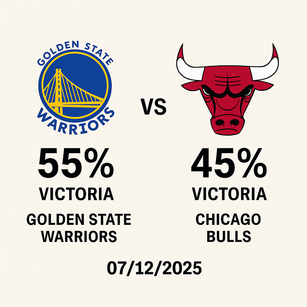 Pronóstico Chicago Bulls vs Golden State Warriors – NBA 07/12/2025