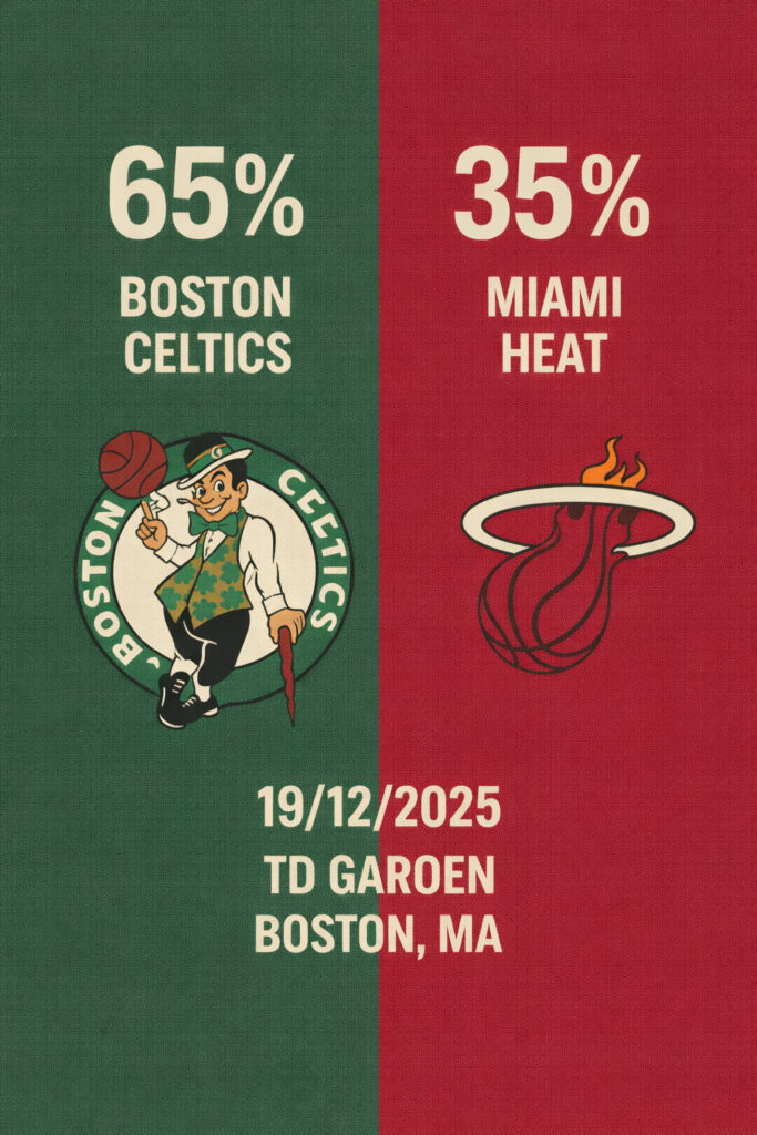 Pronóstico Boston Celtics vs Miami Heat – NBA 19/12/2025 34 Pronóstico Boston Celtics vs Miami Heat – NBA 19/12/2025