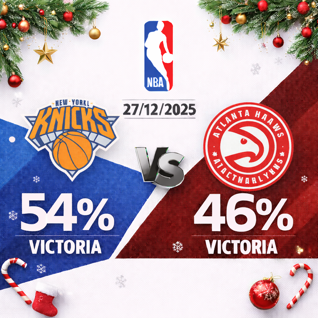 Pronóstico Atlanta Hawks vs New York Knicks – NBA 27/12/2025