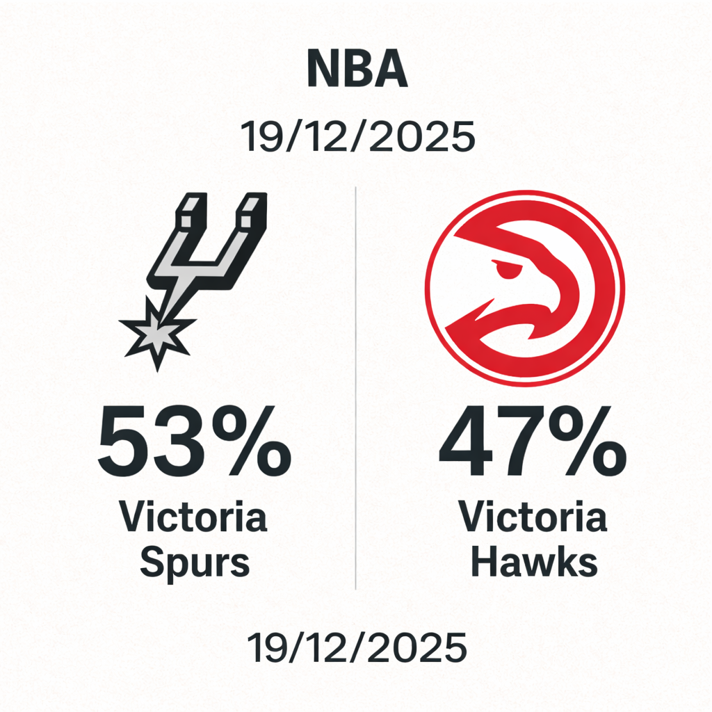 Pronóstico Atlanta Hawks vs San Antonio Spurs – NBA 19/12/2025 34 Pronóstico Atlanta Hawks vs San Antonio Spurs – NBA 19/12/2025