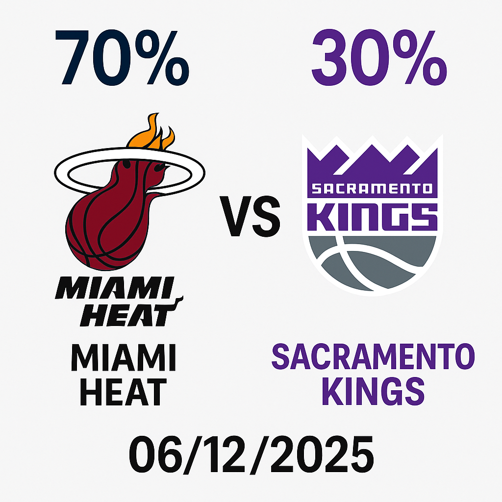 Pronóstico Miami Heat vs Sacramento Kings – NBA 06/12/2025