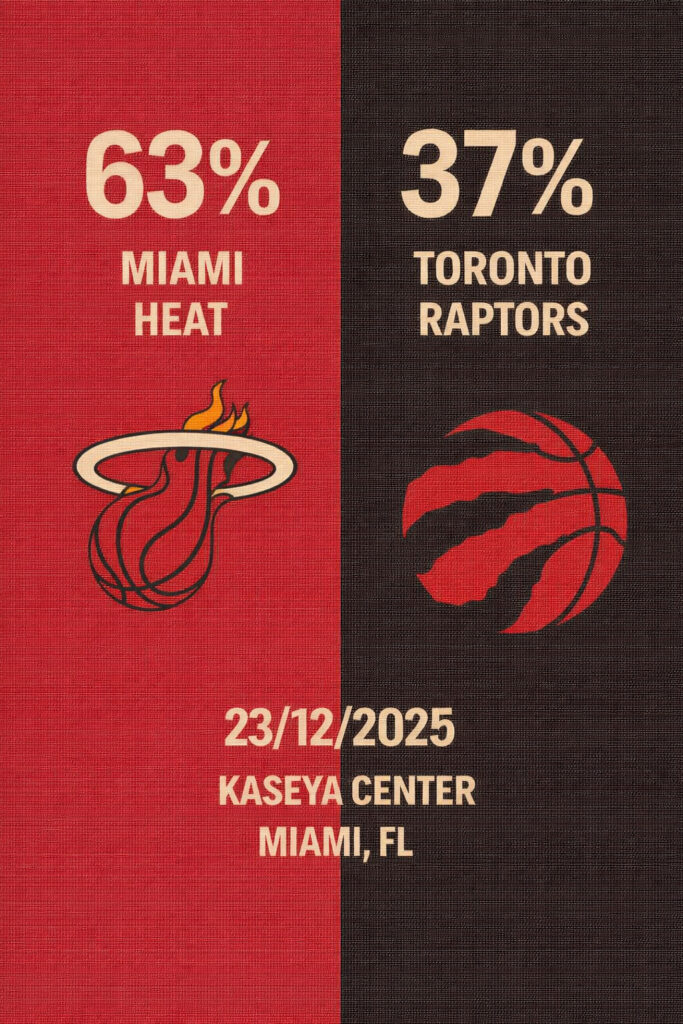 Pronóstico Miami Heat vs Toronto Raptors – NBA 23/12/2025