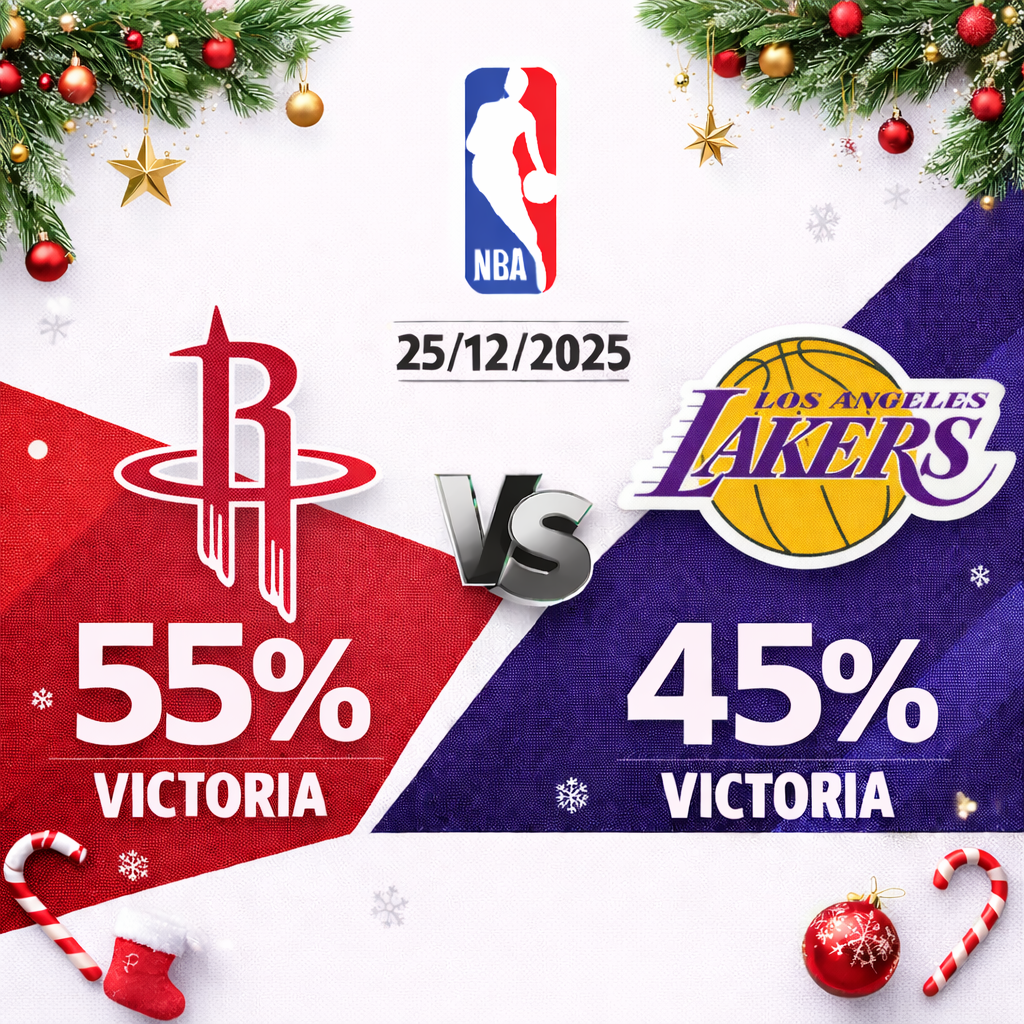 Pronóstico Los Angeles Lakers vs Houston Rockets – NBA 25/12/2025