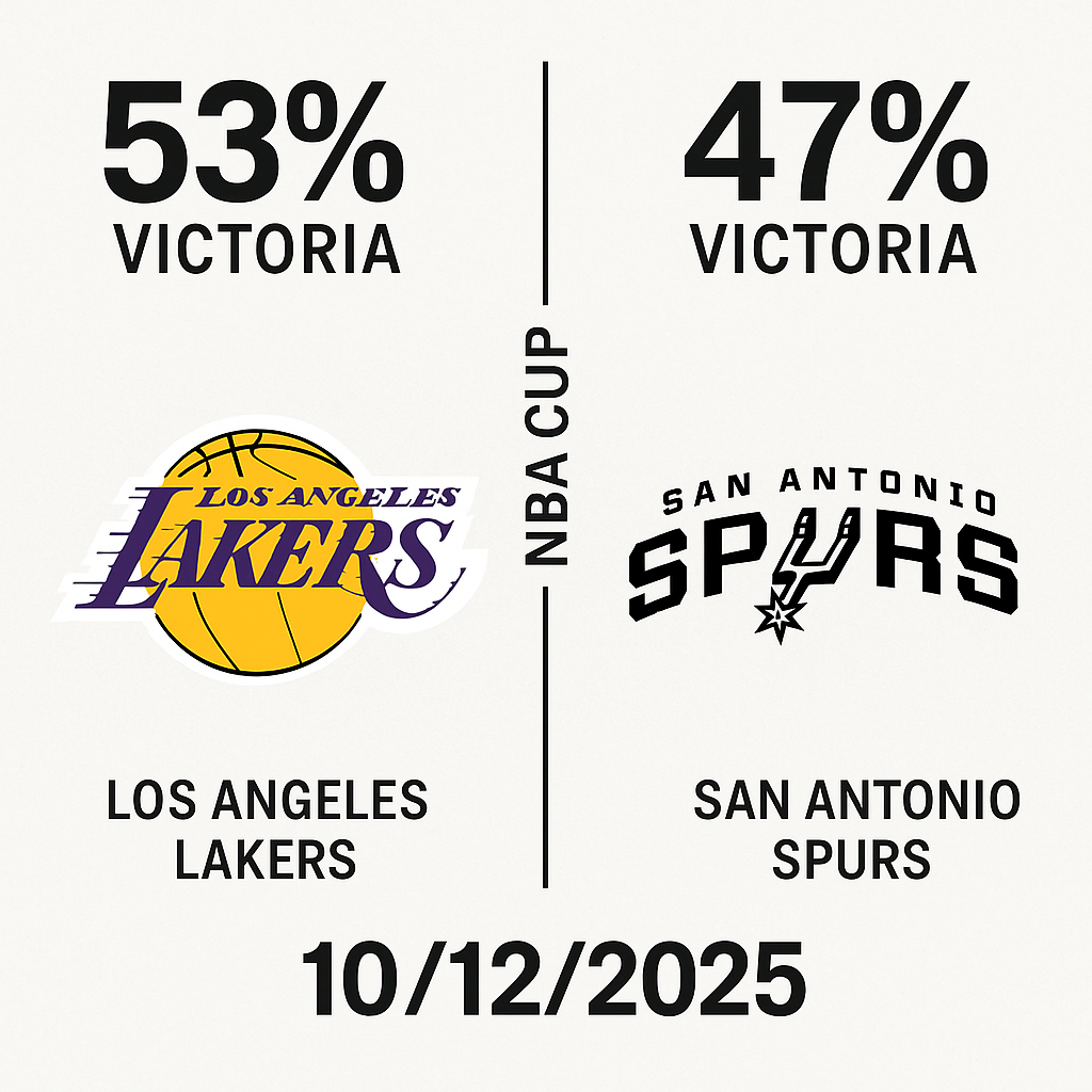Pronóstico Los Angeles Lakers vs San Antonio Spurs – NBA 10/12/2025 34 Pronóstico Los Angeles Lakers vs San Antonio Spurs – NBA 10/12/2025