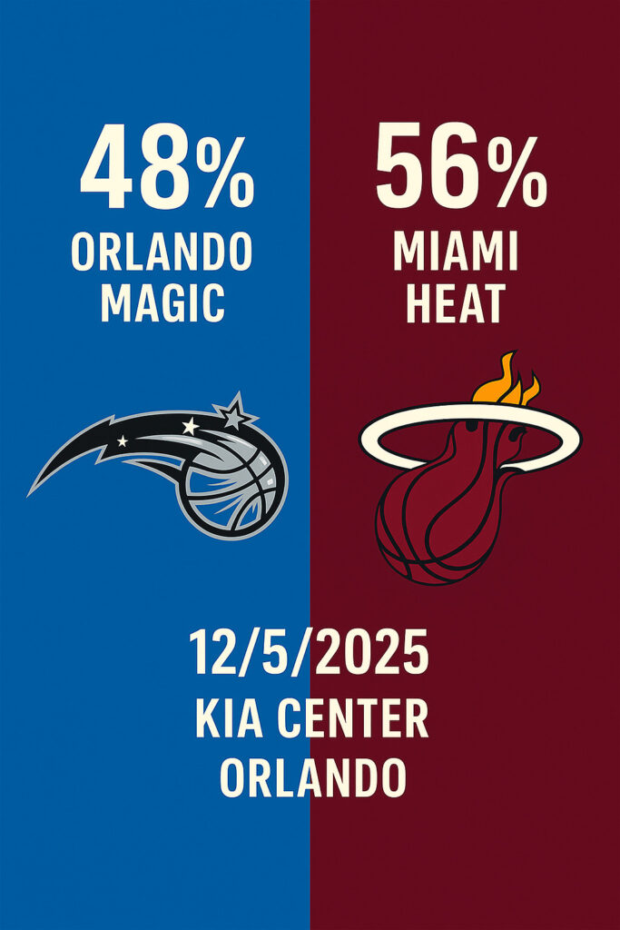 Pronóstico Orlando Magic vs Miami Heat – NBA 05/12/2025 34 Pronóstico Orlando Magic vs Miami Heat – NBA 05/12/2025
