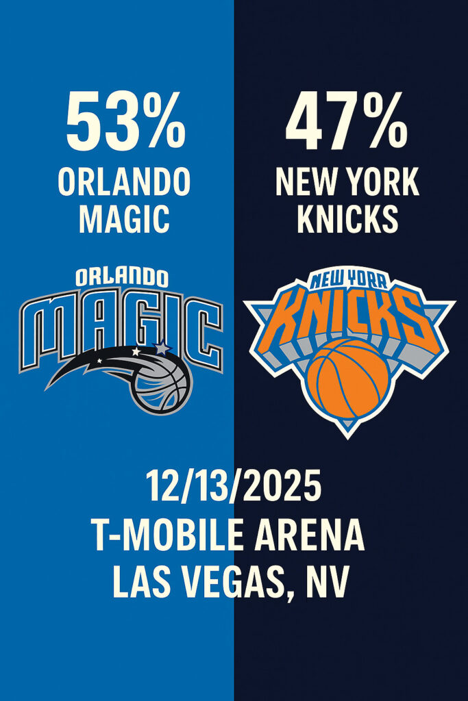 Pronóstico Orlando Magic vs New York Knicks – NBA 13/12/2025 34 Pronóstico Orlando Magic vs New York Knicks – NBA 13/12/2025