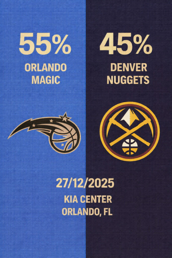Pronóstico Orlando Magic vs Denver Nuggets – NBA 27/12/2025
