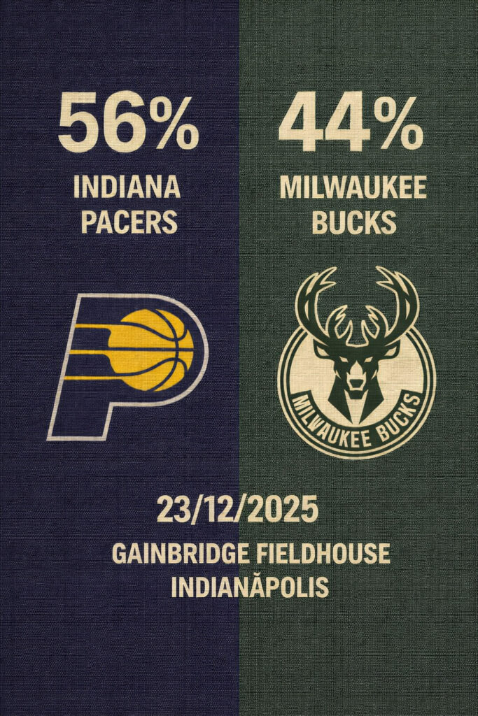 Pronóstico Indiana Pacers vs Milwaukee Bucks – NBA 23/12/2025