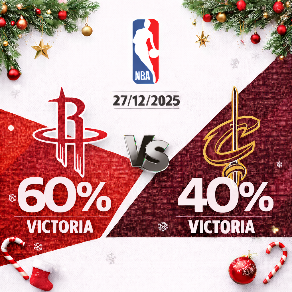Pronóstico Houston Rockets vs Cleveland Cavaliers – NBA 27/12/2025