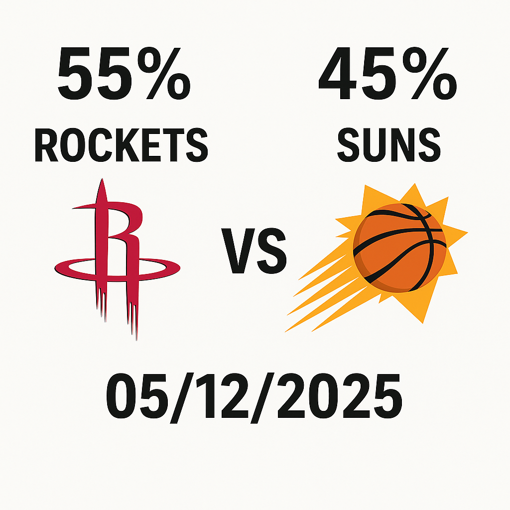 Pronóstico Houston Rockets vs Phoenix Suns – NBA 05/12/2025